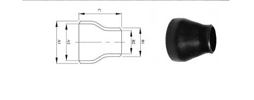 A234 WPB Pipe Reducer Fittings Dimensions