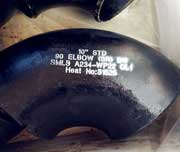 Black Steel A234 WPB Buttweld Elbow